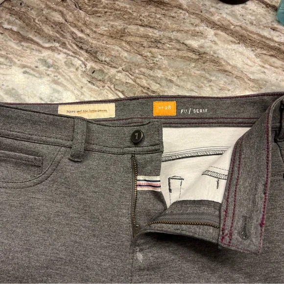 Anthropologie Pilcro Letterpress Serif Ponte leggings size 28. - Picture 2 of 8